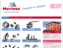 Tablet Screenshot of merinox.de
